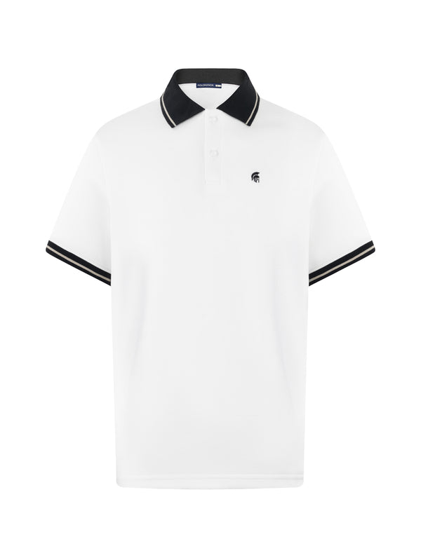 Áo Polo Nam Roger Polomanor Màu Trắng Cotton Interlock Regular Fit