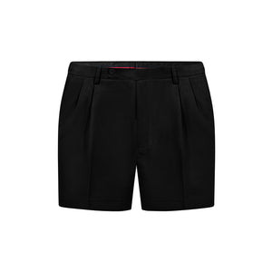 Quần Shorts Nam Classic Tây Polomanor Màu Đen Khaki Tây Regular Fit