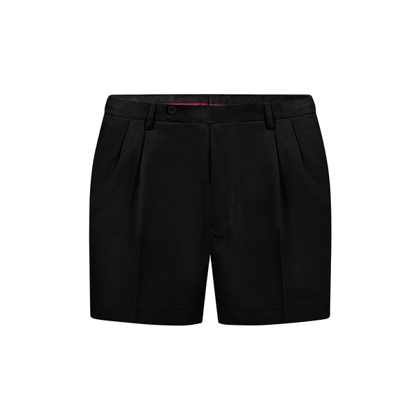 Quần Shorts Nam Classic Tây Polomanor Màu Đen Khaki Tây Regular Fit