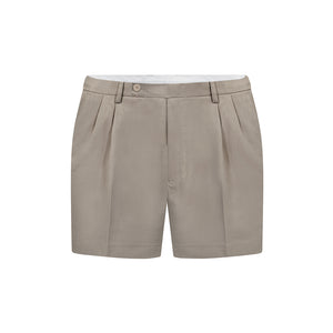 Quần Shorts Nam Classic Tây Polomanor Màu Nâu Nhạt Khaki Tây Regular Fit