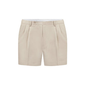 Quần Shorts Nam Classic Tây Polomanor Màu Be Khaki Tây Regular Fit