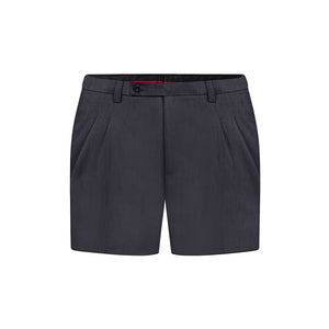 Quần Shorts Nam Classic Tây Polomanor Màu Xám Đậm Khaki Tây Regular Fit