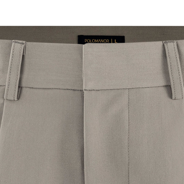 Quần Shorts Tây Nam Polomanor Màu Xám Be Khaki Tây Regular Fit