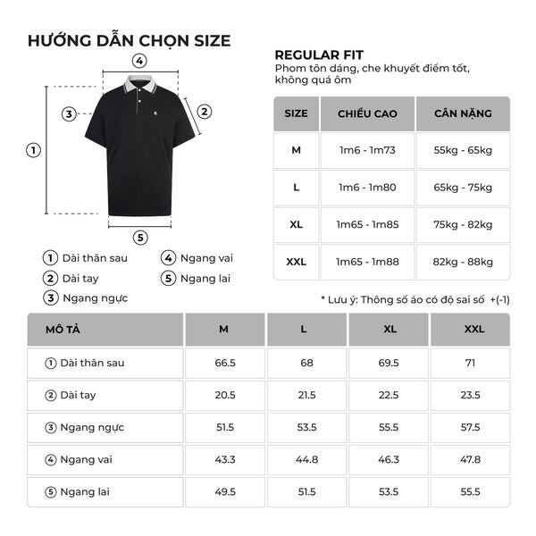 Áo Polo Nam Farius Polomanor Cotton Interlock Regular Fit