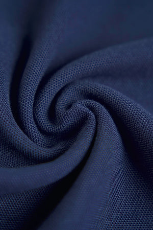 Chi Tiết Chất Vải Áo Polo Haru Polomanor Màu Navy Cotton Cvc Diamond Regular Fit