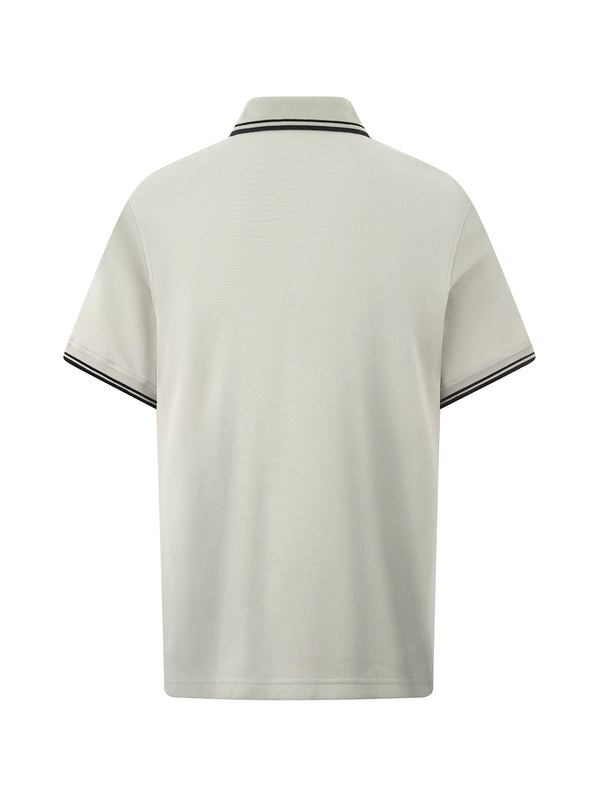 Áo Polo Nam Basic Classic Polomanor Màu Xám Be Cotton Interlock Regular Fit