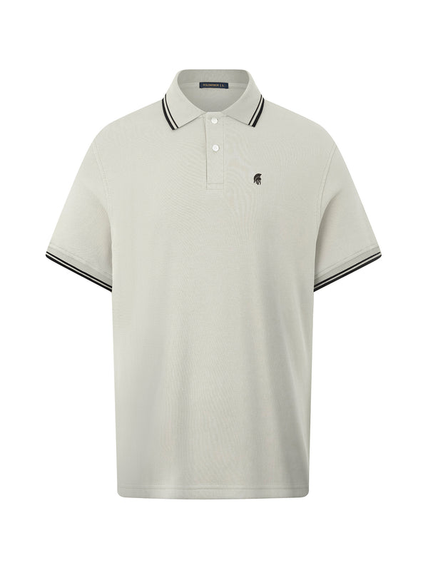 Áo Polo Nam Basic Classic Polomanor Màu Xám Be Cotton Interlock Regular Fit
