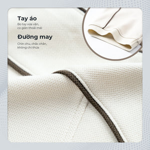 Chi Tiết Tay Áo Polo Nam Andy Polomanor Cotton Interlock Regular Fit