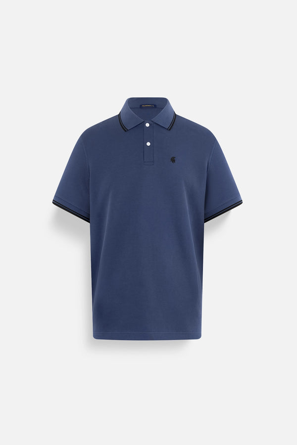 Áo Polo Nam Basic Classic Polomanor Màu Xanh Cobalt Cotton Interlock Regular Fit