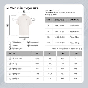 Chi Tiết Bảng Size Áo Polo Nam Basic Diamond Polomanor Cotton Cvc Diamond Regular Fit