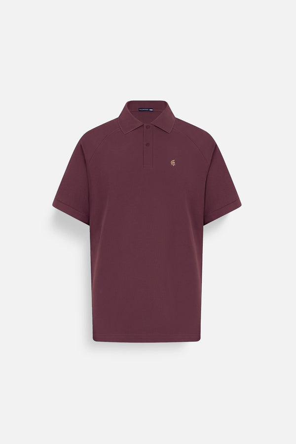 Áo Polo Nam Basic Diamond Polomanor  Màu Đỏ Cotton Cvc Diamond Regular Fit