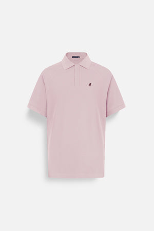 Áo Polo Nam Basic Diamond Polomanor  Màu Hồng Nhạt Cotton Cvc Diamond Regular Fit