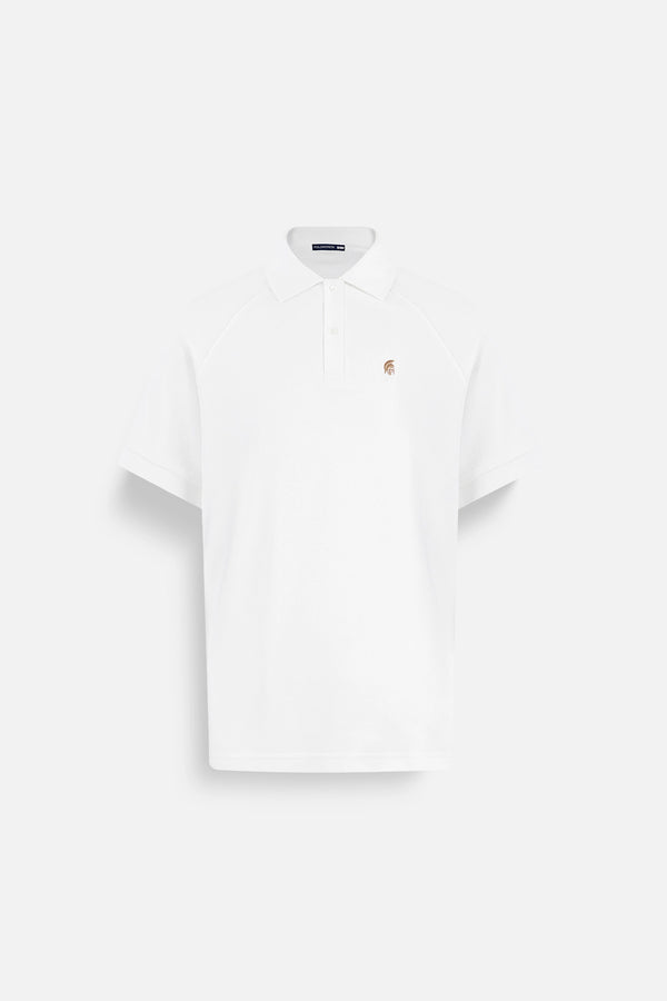 Áo Polo Nam Basic Diamond Polomanor  Màu Trắng Cotton Cvc Diamond Regular Fit