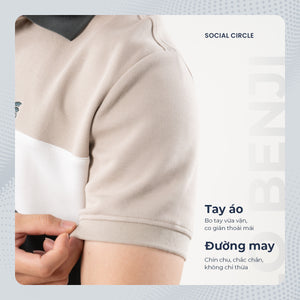 Chi Tiết Tay Áo Polo Nam Benji Polomanor Cotton Interlock Regular Fit