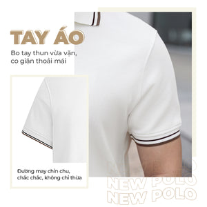 Chi Tiết Tay Áo Polo Nam Carli Polomanor Cotton Interlock Regular Fit