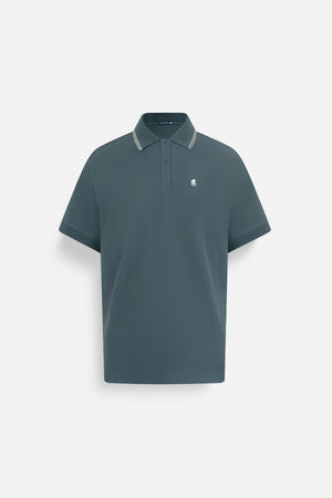 Áo Polo Nam Classic Diamond Polomanor Màu Xanh Lá Cotton Cvc Diamond Regular Fit