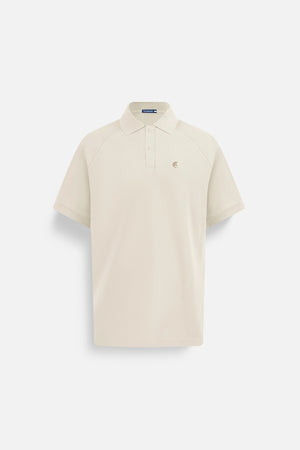 Áo Polo Nam Basic Diamond Polomanor  Màu Be Vàng Cotton Cvc Diamond Regular Fit