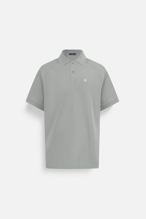 Áo Polo Nam Basic Diamond Polomanor  Màu Ghi Cotton Cvc Diamond Regular Fit