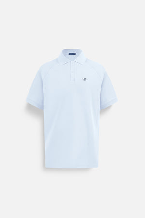 Áo Polo Nam Basic Diamond Polomanor  Màu Ghi Sáng Cotton Cvc Diamond Regular Fit