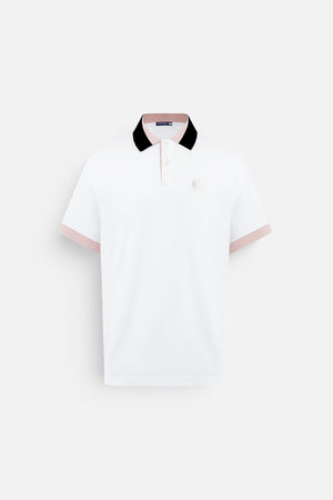 Áo Polo Nam Felix Polomanor Màu Trắng Cotton Cvc Diamond Regular Fit