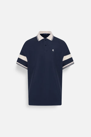 Áo Polo Haru Polomanor Màu Navy Cotton Cvc Diamond Regular Fit