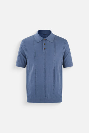 Áo Polo Nam Herus V2 Polomanor Màu Xanh Nhạt Dệt Kim Regular Fit