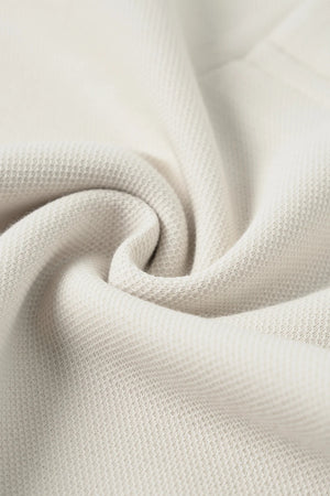 Chi Tiết Chất Vải Áo Polo Jay Polomanor Màu Be Cotton Interlock Regular Fit