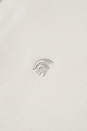 Chi Tiết Logo Áo Polo Jay Polomanor Màu Be Cotton Interlock Regular Fit