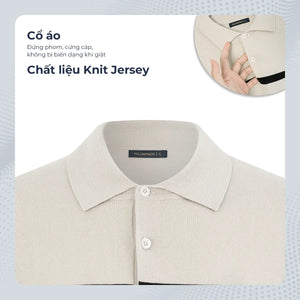 Chi Tiết Cổ Áo Polo Nam Kanis Polomanor Dệt Kim Regular Fit