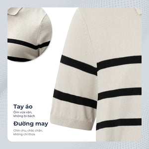 Chi Tiết Tay Áo Polo Nam Kanis Polomanor Dệt Kim Regular Fit