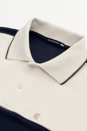 Áo Polo Nam Loki Polomanor Màu Navy Cotton Interlock Regular Fit Chi Tiết Cổ