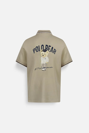 Áo Polo Nam Marco Polomanor Màu Cafe Cotton Interlock Regular Fit Mặt Sau