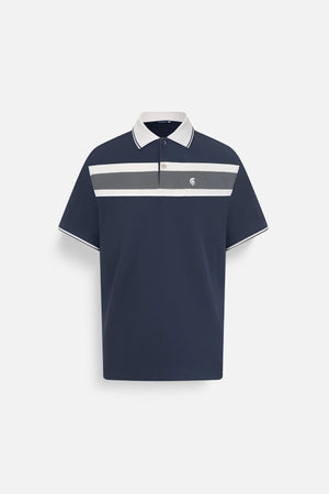 Áo Polo Nam Maven Polomanor Màu Navy Cotton Diamond Regular Fit