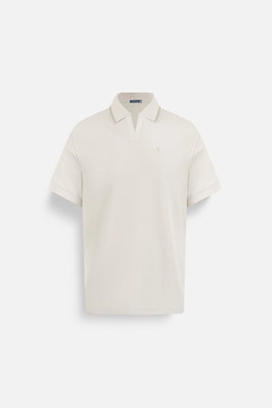Áo Polo Nam Milo Polomanor Màu Be Cotton Cvc Diamond Regular Fit