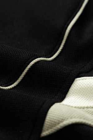 Áo Polo Nam Modi Polomanor Màu Đen Cotton Interlock Regular Fit Chi Tiết Đường May