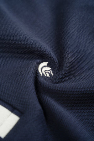 Chi tiết logo Áo Polo Nam Noah Polomanor  Màu Navy Cotton Interlock Regular Fit