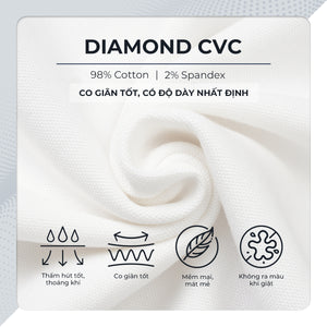 Chi Tiết Chất Vải Áo Polo Primer Polomanor Cotton Cvc Diamond Regular Fit