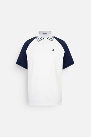 Áo Polo Nam Raflan Polomanor Màu Trắng Cotton Cvc Diamond Regular Fit