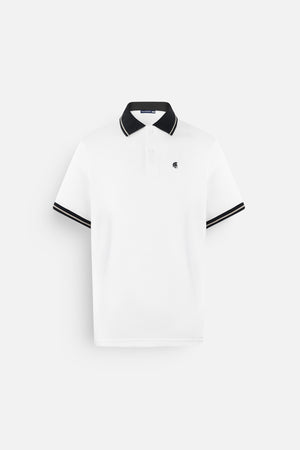 Áo Polo Nam Roger Polomanor Màu Trắng Cotton Interlock Regular Fit