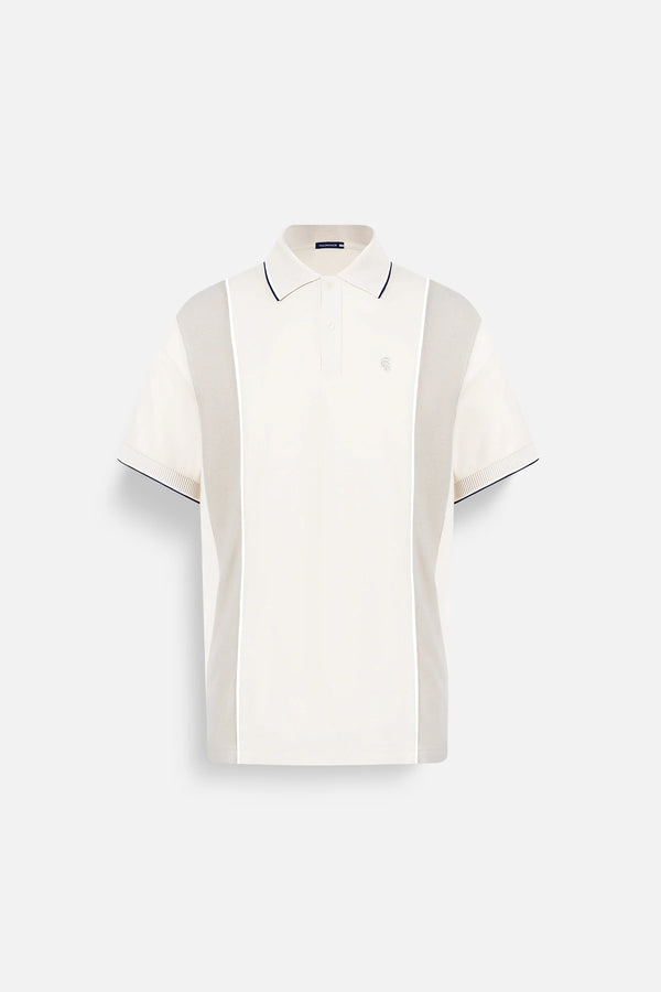 Áo Polo Sane Polomanor Màu Be Cotton Cvc Diamond Regular Fit