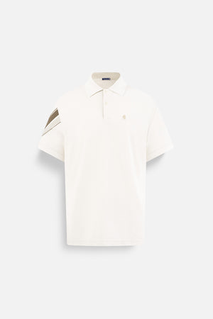 Áo Polo Simon Polomanor Màu Be Cotton Cvc Diamond Regular Fit