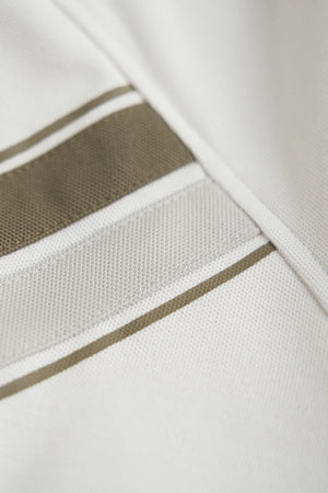 Chi Tiết Tay Áo Polo Simon Polomanor Màu Be Cotton Cvc Diamond Regular Fit