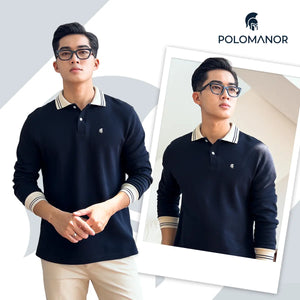 Áo Polo Nam Tay Dài Hames Polomanor Cotton Interlock Regular Fit