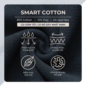 Chi Tiết Chất Vải Áo Polo Nam Tay Dài Hames Polomanor Cotton Interlock Regular Fit