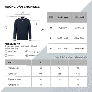 Áo Polo Nam Tay Dài Hames Polomanor Cotton Interlock Regular Fit