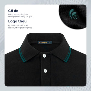 Chi Tiết Cổ Áo Polo Dài Tay Basic Classic Polomanor Cotton Interlock Regular Fit