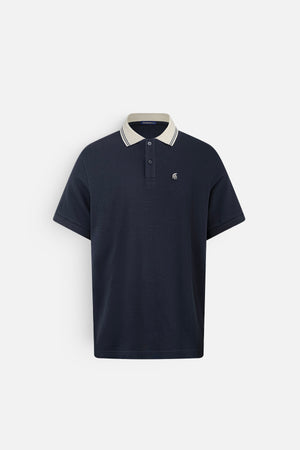 Áo Polo Nam Travis Polomanor Màu Navy Cotton Interlock Regular Fit