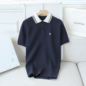 Chi Tiết Vai Áo Polo Nam Travis Polomanor Cotton Interlock Regular Fit