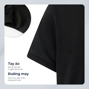 Chi Tiết Tay Áo Polo Nam Ugo Polomanor Cotton Interlock Regular Fit