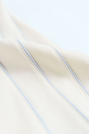 Chi Tiết Chất Vải Áo Polo Vetra Polomanor Màu Xám Xanh Cotton Interlock Regular Fit